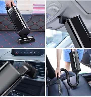TD® Aspirateur voiture robot de table sans fil puissant vapeur rechargeable batterie lavable à main portable filtre vitesse voyage